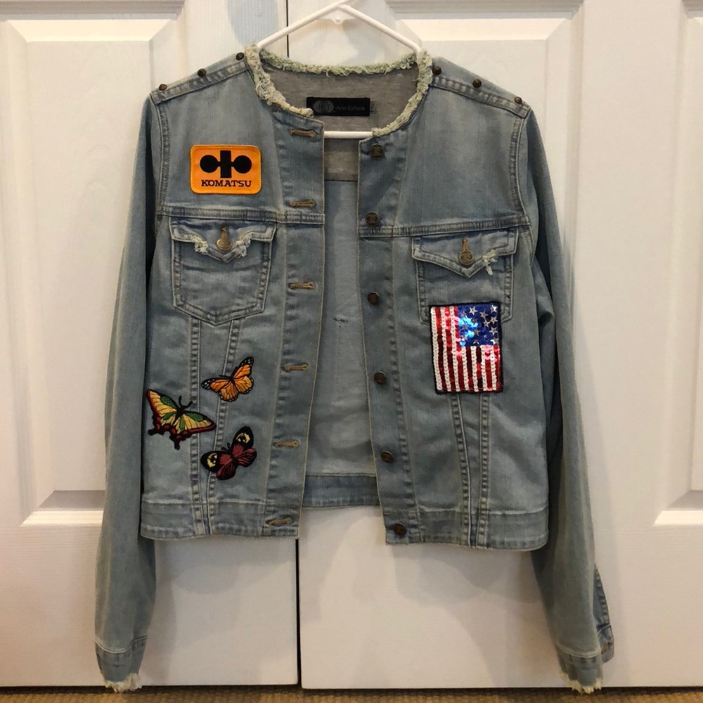JET - John Eshaya denim jacket with patches